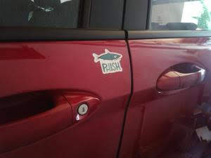 Aggro Phish Sticker (on car)